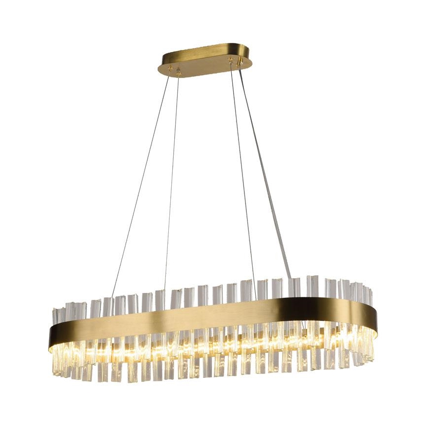 LED Stmievateľný krištáľový luster na lanku LED/45W/230V 3000-6500K + diaľkové ovládanie