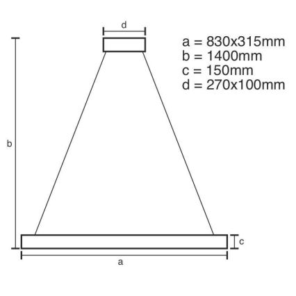 LED Stmievateľný krištáľový luster na lanku LED/45W/230V 3000-6500K + diaľkové ovládanie