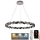 LED Stmievateľný krištáľový luster na lanku LED/55W/230V 3000-6500K lesklý chróm + diaľkové ovládanie