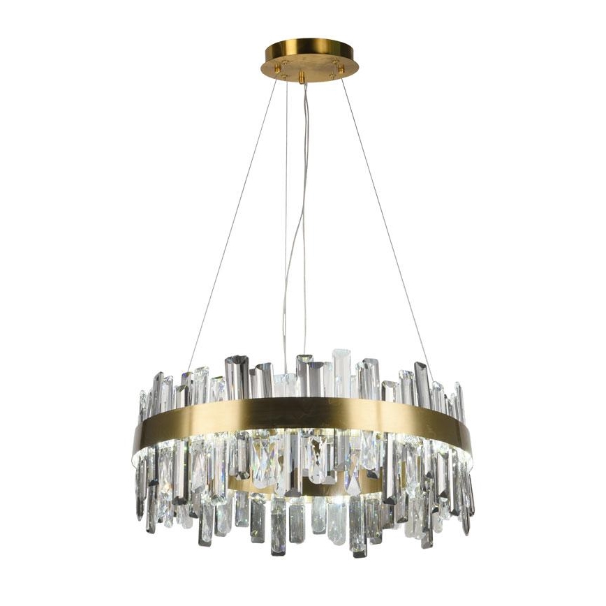 LED Stmievateľný krištáľový luster na lanku LED/80W/230V 3000-6500K + diaľkové ovládanie