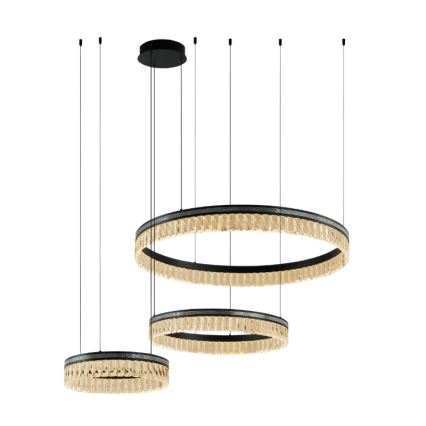 LED stmievateľný krištáľový luster na lanku THALIA LED/120W/230V 3000-6000K + diaľkové ovládanie