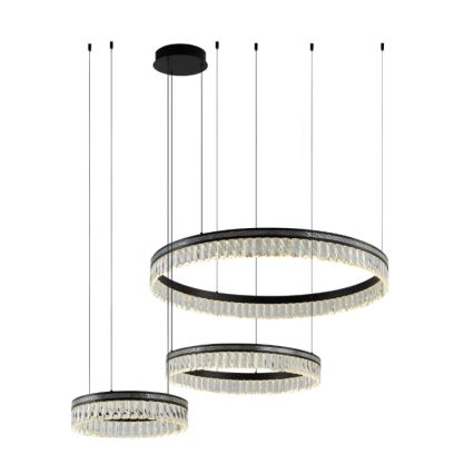 LED stmievateľný krištáľový luster na lanku THALIA LED/120W/230V 3000-6000K + diaľkové ovládanie
