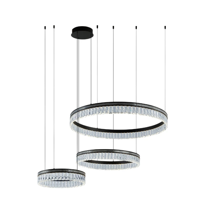 LED stmievateľný krištáľový luster na lanku THALIA LED/120W/230V 3000-6000K + diaľkové ovládanie