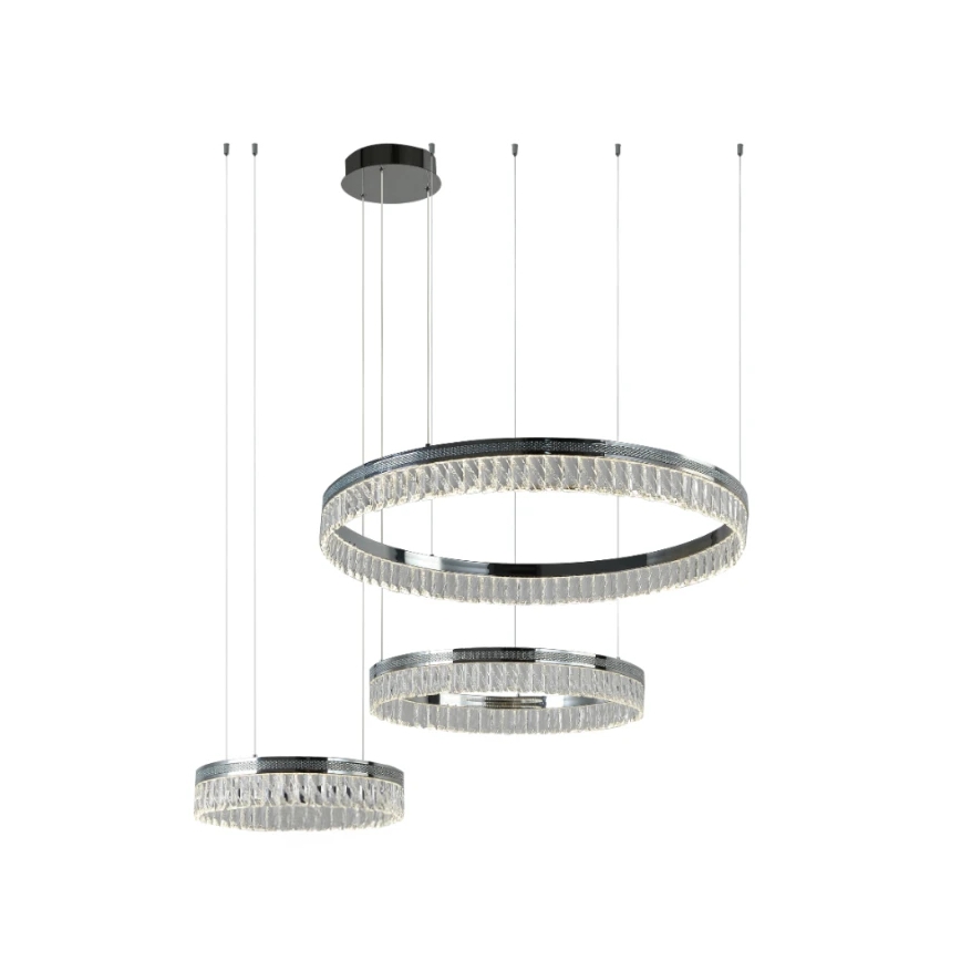 LED Stmievaný krištáľový luster na lanku THALIA LED/120W/230V 3000-6000K + diaľkové ovládanie
