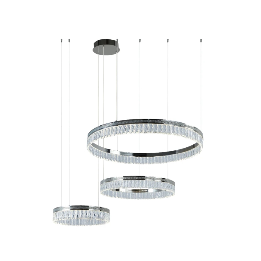 LED Stmievaný krištáľový luster na lanku THALIA LED/120W/230V 3000-6000K + diaľkové ovládanie