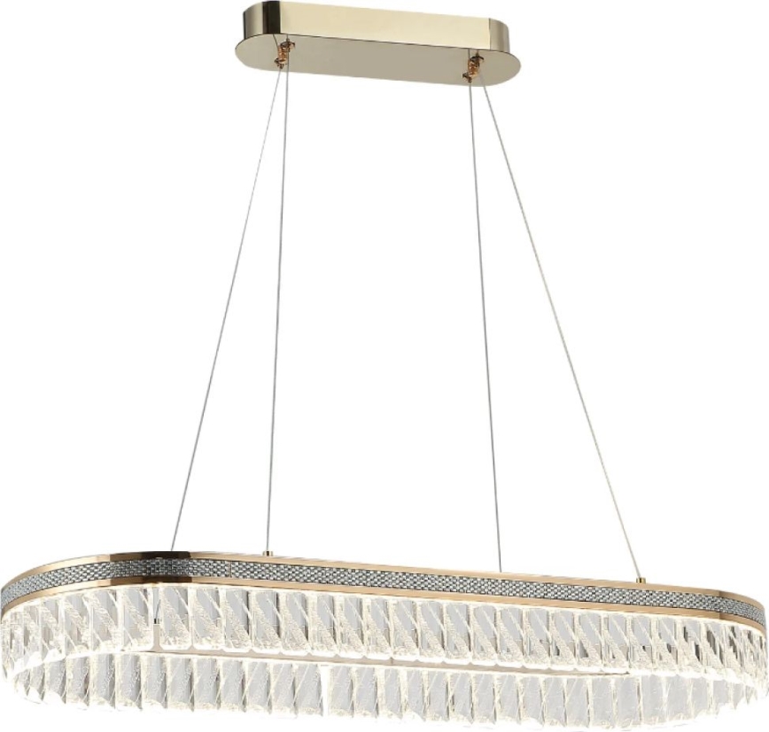 LED stmievateľný krištáľový luster na lanku THALIA LED/50W/230V 3000-6000K + diaľkové ovládanie