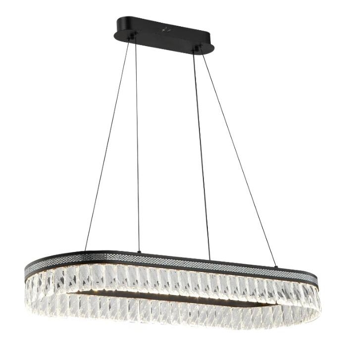 LED Stmievateľný krištáľový luster na lanku THALIA LED/50W/230V 3000-6000K + diaľkové ovládanie