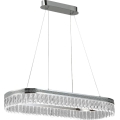 LED stmievateľný krištáľový luster na lanku THALIA LED/50W/230V 3000-6000K + diaľkové ovládanie
