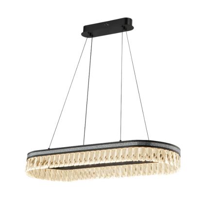 LED Stmievateľný krištáľový luster na lanku THALIA LED/50W/230V 3000-6000K + diaľkové ovládanie