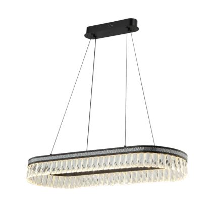 LED Stmievateľný krištáľový luster na lanku THALIA LED/50W/230V 3000-6000K + diaľkové ovládanie