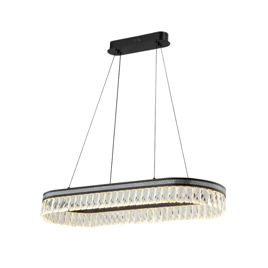 LED Stmievateľný krištáľový luster na lanku THALIA LED/50W/230V 3000-6000K + diaľkové ovládanie