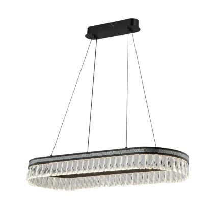 LED Stmievateľný krištáľový luster na lanku THALIA LED/50W/230V 3000-6000K + diaľkové ovládanie