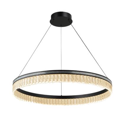 LED Stmievateľný krištáľový luster na lanku THALIA LED/55W/230V 3000-6000K pr. 80 cm + diaľkové ovládanie