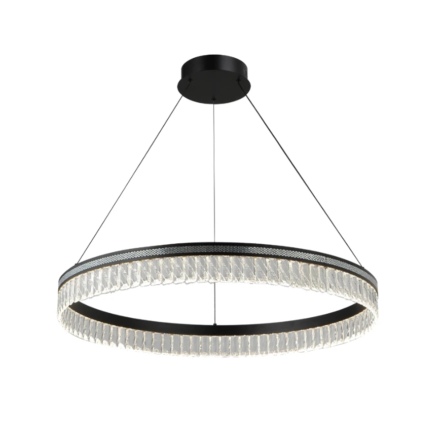 LED Stmievateľný krištáľový luster na lanku THALIA LED/55W/230V 3000-6000K pr. 80 cm + diaľkové ovládanie