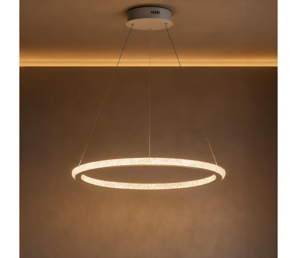 LED stmievateľný luster na lane LED/90W/230V 3000-6500K priemer 60 cm + diaľkové ovládanie TA2313/W