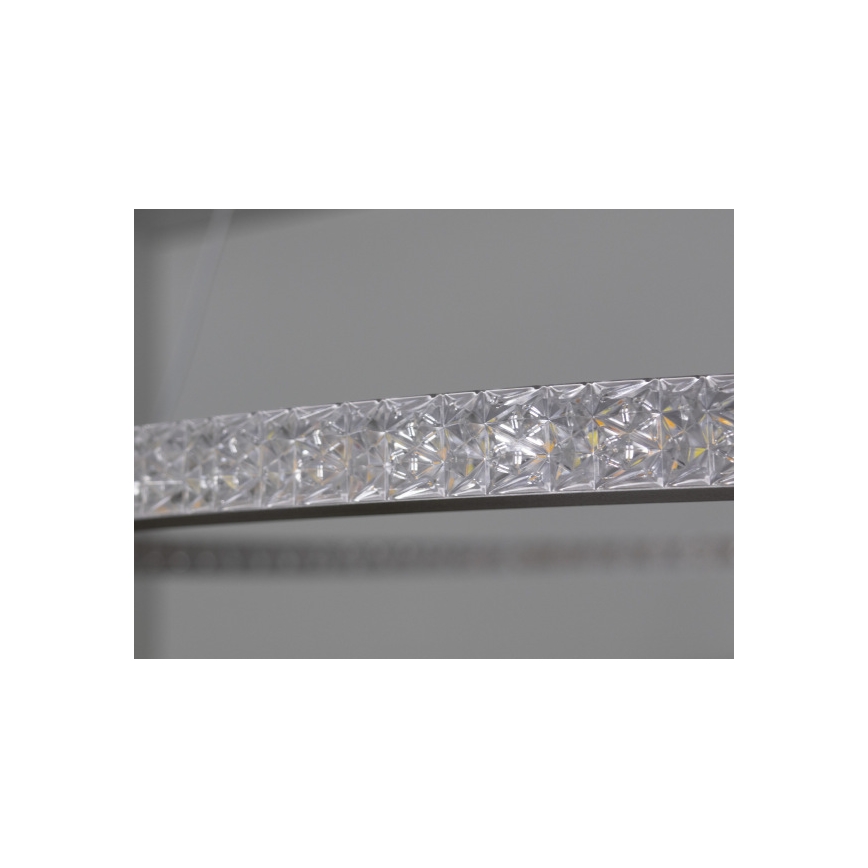 LED stmievateľný luster na lanku LED/90W/230V 3000-6500K pr. 60 cm + diaľkové ovládanie