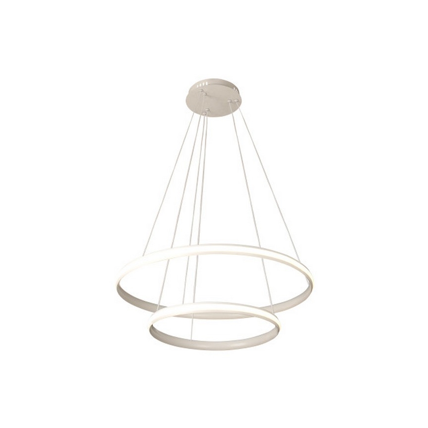 LED Stmievateľný luster na lanku LED/90W/230V 3000-6500K pr. 60 cm + diaľkové ovládanie