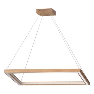 LED stmievateľný luster na lankovom vedení LEGNO 2xLED/33W/230V dub
