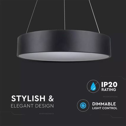 LED Stmievateľný luster na lanku 1xLED/30W/230V