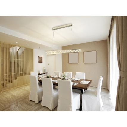 LED stmievateľný krištáľový luster na lanku ENRIQUE LED/20W//230V 3000-6000K + diaľkové ovládanie
