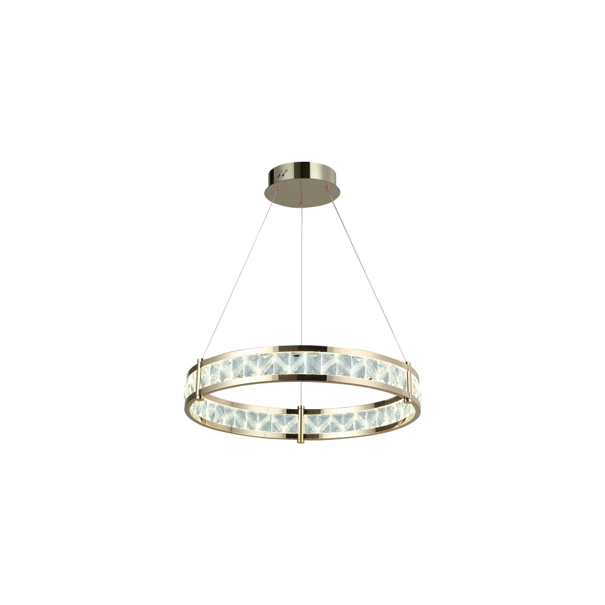 LED Stmievateľný krištáľový luster na lane ENRIQUE LED/40W//230V 3000-6000K pr. 60 cm + diaľkové ovládanie