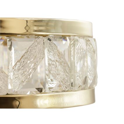 LED Stmievateľný krištáľový luster na lane ENRIQUE LED/40W//230V 3000-6000K pr. 60 cm + diaľkové ovládanie