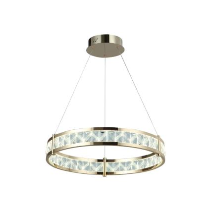LED Stmievateľný krištáľový luster na lanku ENRIQUE LED/55W//230V 3000-6000K pr. 80 cm + diaľkové ovládanie