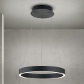 LED stmievateľný luster na lanku KOLK LED/40W/230V 2700/3000/4000K pr. 40 cm čierna