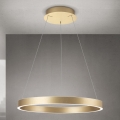 LED stmievateľný luster na lanku KOLK LED/60W/230V 2700/3000/4000K, priemer 60 cm, zlatý