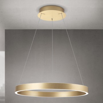 LED stmievateľný luster na lanku KOLK LED/60W/230V 2700/3000/4000K, priemer 60 cm, zlatý