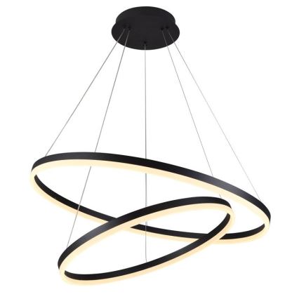 LED Stmievateľný luster na lanku LED/100W/230V 3000-6500K pr. 80 cm + diaľkové ovládanie
