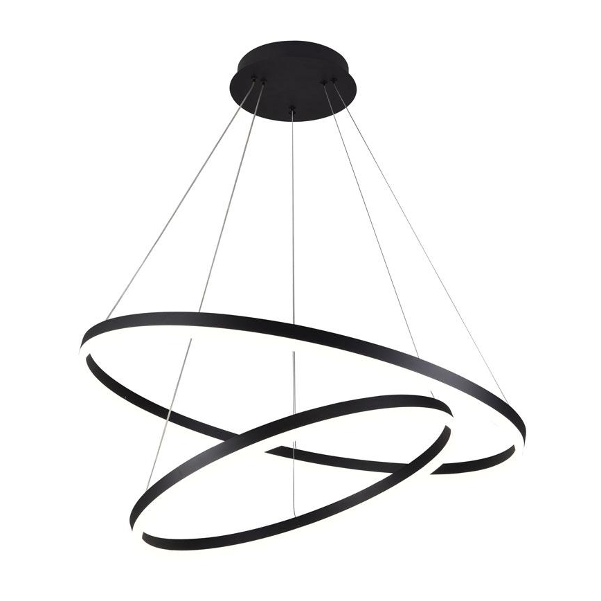 LED Stmievateľný luster na lanku LED/100W/230V 3000-6500K pr. 80 cm + diaľkové ovládanie