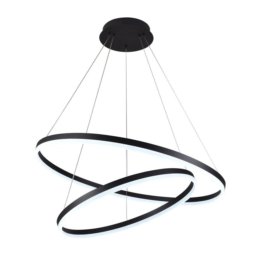 LED Stmievateľný luster na lanku LED/100W/230V 3000-6500K pr. 80 cm + diaľkové ovládanie