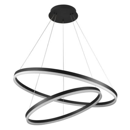 LED Stmievateľný luster na lanku LED/100W/230V 3000-6500K pr. 80 cm + diaľkové ovládanie