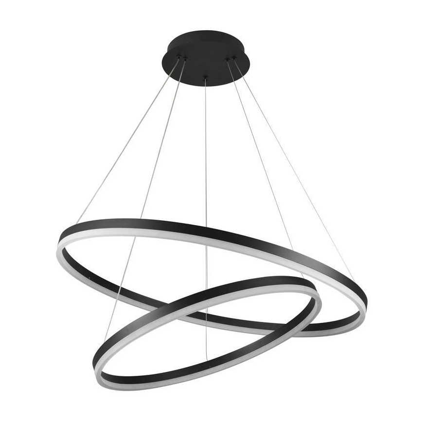 LED Stmievateľný luster na lanku LED/100W/230V 3000-6500K pr. 80 cm + diaľkové ovládanie