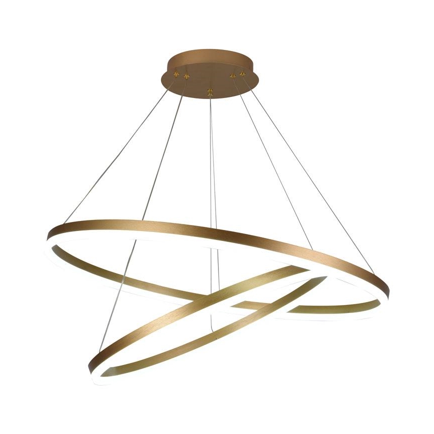LED Stmievateľný luster na lanku LED/100W/230V 3000-6500K pr. 80 cm + diaľkové ovládanie