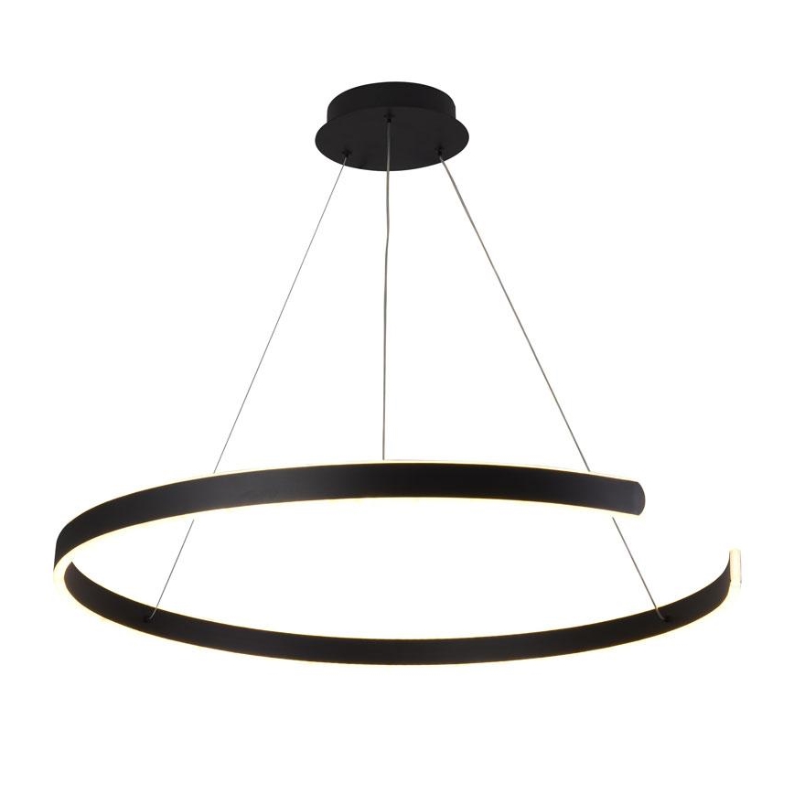 LED Stmievateľný luster na lanku LED/100W/230V 3000-6500K pr. 80 cm + diaľkové ovládanie