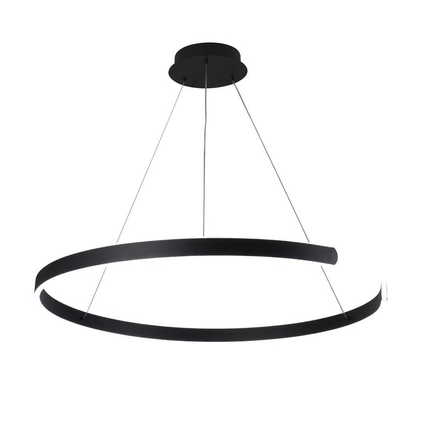 LED Stmievateľný luster na lanku LED/100W/230V 3000-6500K pr. 80 cm + diaľkové ovládanie