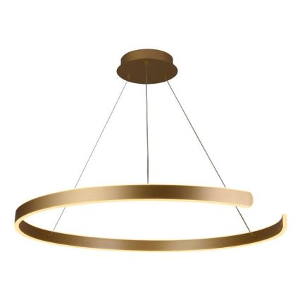 LED Stmievateľný luster na lanku LED/100W/230V 3000-6500K pr. 80 cm + diaľkové ovládanie