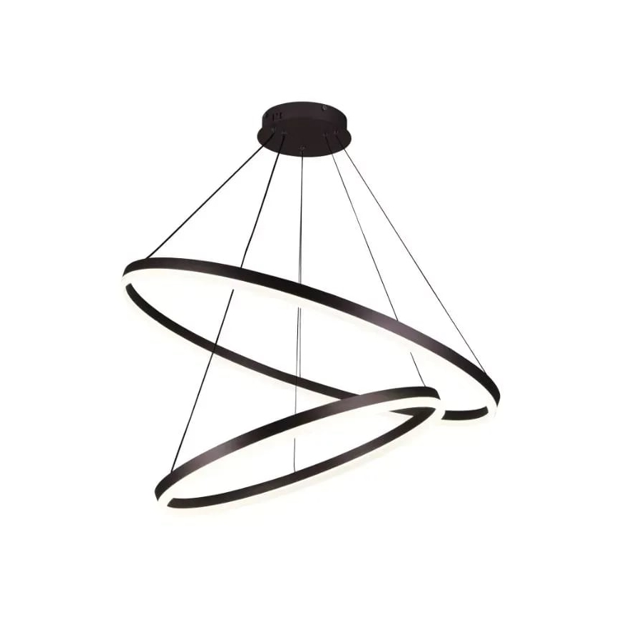 LED Stmievateľný luster na lanku LED/100W/230V 3000-6500K pr. 80 cm + diaľkové ovládanie