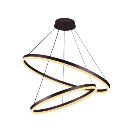 LED Stmievateľný luster na lanku LED/100W/230V 3000-6500K pr. 80 cm + diaľkové ovládanie