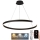LED Stmievateľný luster na lanku LED/100W/230V 3000-6500K pr. 80 cm + diaľkové ovládanie