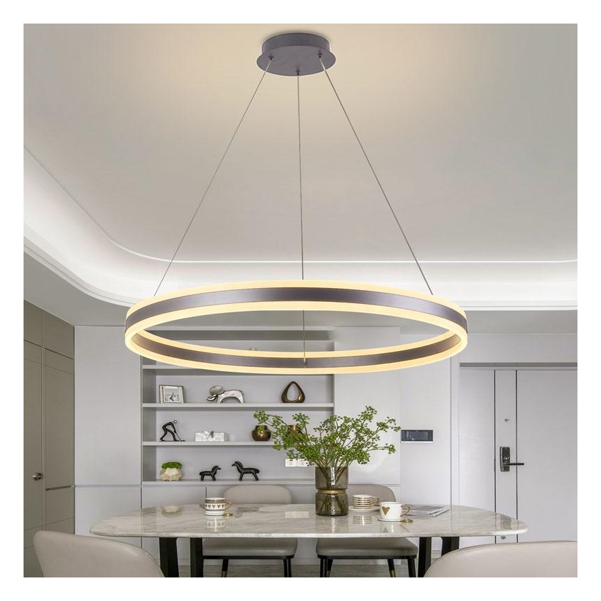 LED Stmievateľný luster na lanku LED/110W/230V 3000-6500K + diaľkové ovládanie