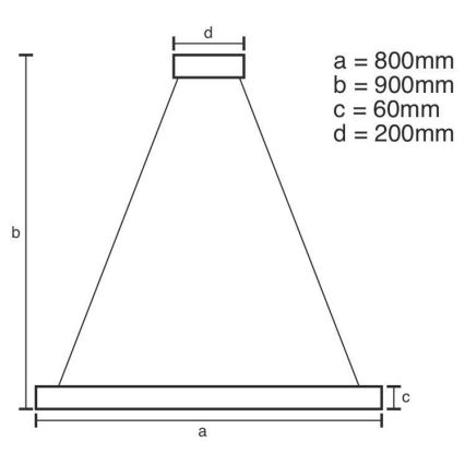 LED Stmievateľný luster na lanku LED/110W/230V 3000-6500K + diaľkové ovládanie