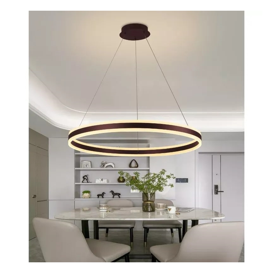 LED Stmievateľný luster na lanku LED/110W/230V 3000-6500K + diaľkové ovládanie