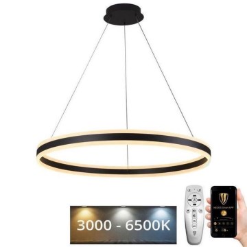 LED Stmievateľný luster na lanku LED/110W/230V 3000-6500K pr. 80 cm + diaľkové ovládanie