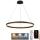 LED Stmievateľný luster na lanku LED/110W/230V 3000-6500K pr. 80 cm + diaľkové ovládanie