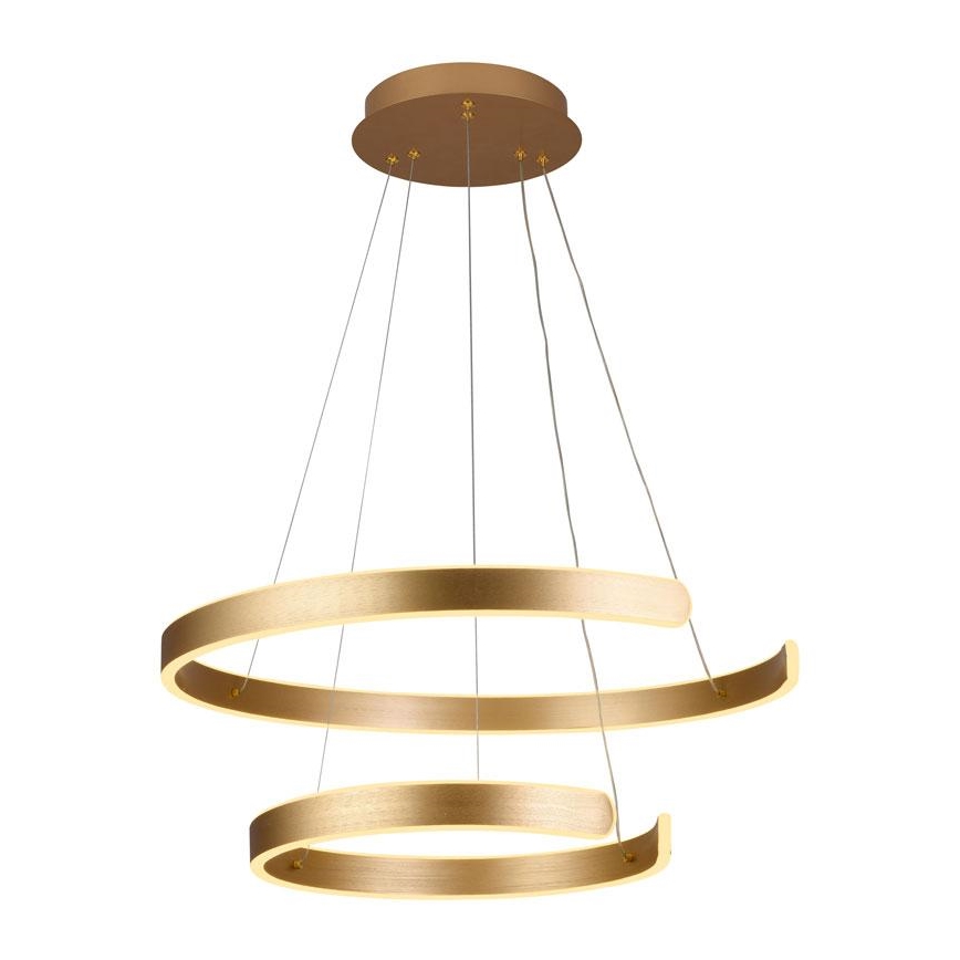 LED Stmievateľný luster na lanku LED/120W/230V 3000-6500K pr. 60 cm + diaľkové ovládanie