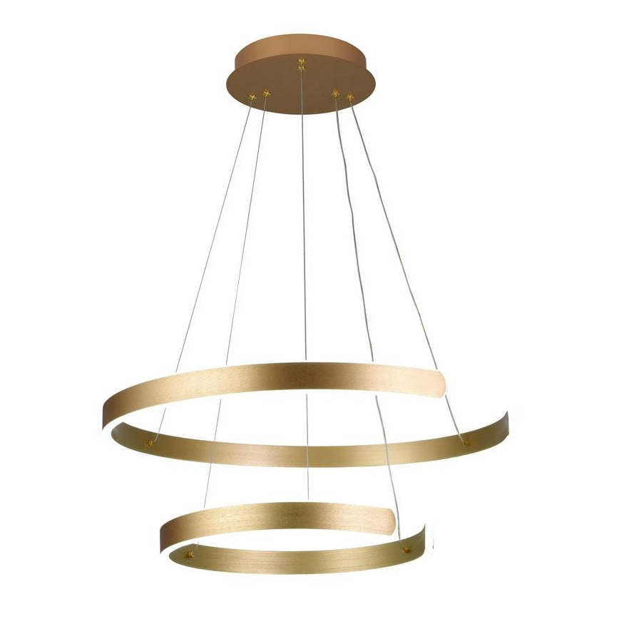 LED Stmievateľný luster na lanku LED/120W/230V 3000-6500K pr. 60 cm + diaľkové ovládanie