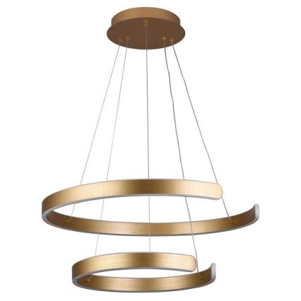 LED Stmievateľný luster na lanku LED/120W/230V 3000-6500K pr. 60 cm + diaľkové ovládanie